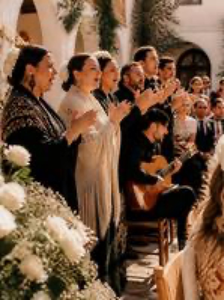 Coro rociero en una boda